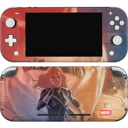 Marvel Black Widow Running Nintendo Switch Lite Skin